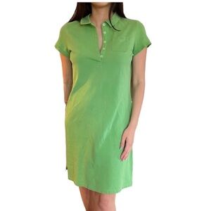 Lands End Mesh Cotton Short Sleeved Dress - Tennis Dress